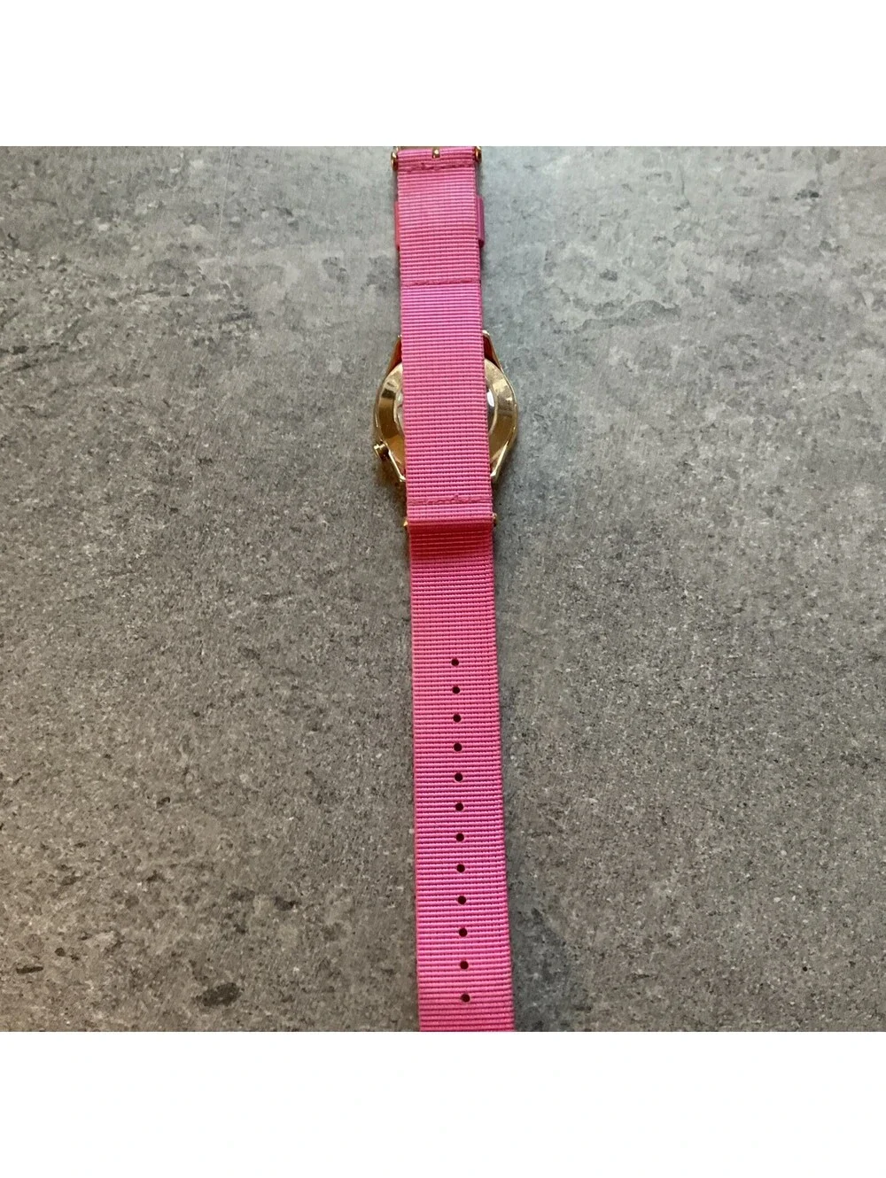 -1- VO525 Quartz Womens Watch 40mm Rose Gold Tone Case Mirror Dial Pink Band A12